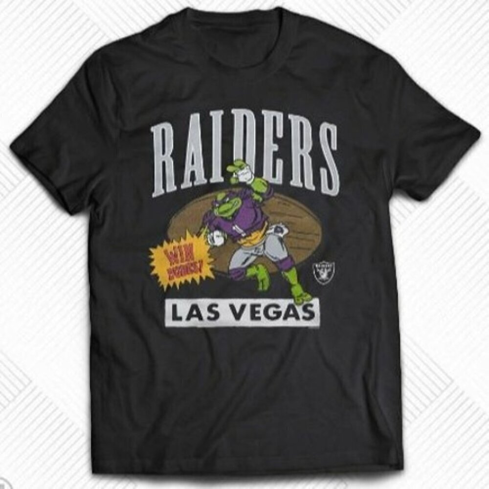 TMNT Donatello X Las Vegas Raiders Retro Crossover Fan Collector Game Day Gift